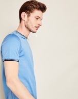 Blue cotton t-shirt