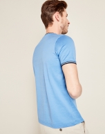 Blue cotton t-shirt