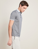 Gray jacquard t-shirt