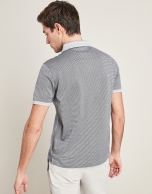 Gray jacquard t-shirt