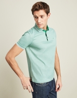 Green pinstripe t-shirt