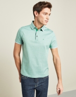 Green pinstripe t-shirt