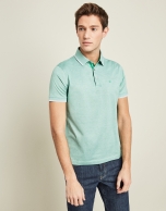 Green pinstripe t-shirt