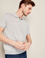 Gray mélange tricot t-shirt