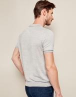 Gray mélange tricot t-shirt