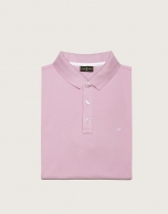 Polo piqué de algodón rosa