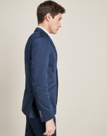 Navy blue cotton suit jacket