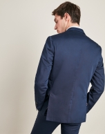 Navy blue cotton suit jacket