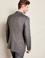 Plain gray wool suit