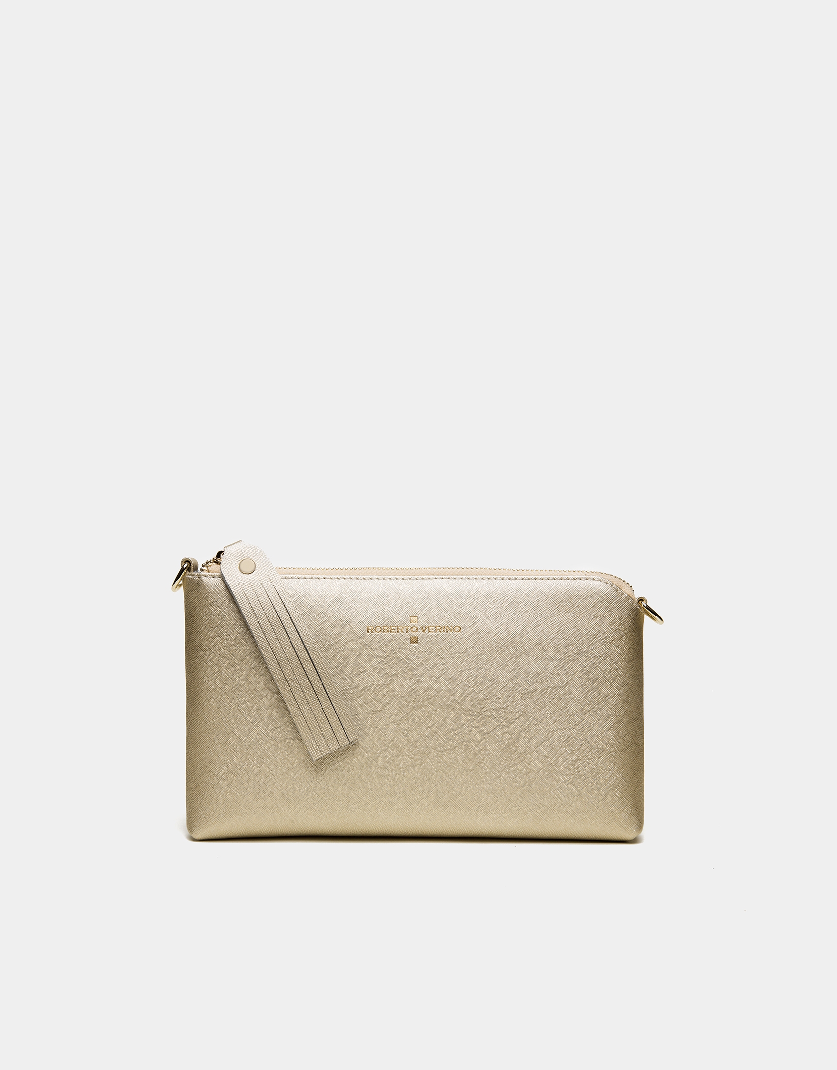 Lisa Nano clutch bag with Chiaro gold