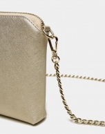 Lisa Nano clutch bag with Chiaro gold