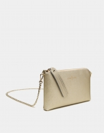 Lisa Nano clutch bag with Chiaro gold