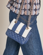 Bolso shoulder Ghauri Nano acolchado azul