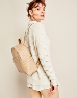 Nora plain leather backpack