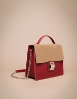 Red split leather Gazel Mega doctor's bag