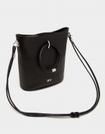 Bolso de hombro Marina napa negro