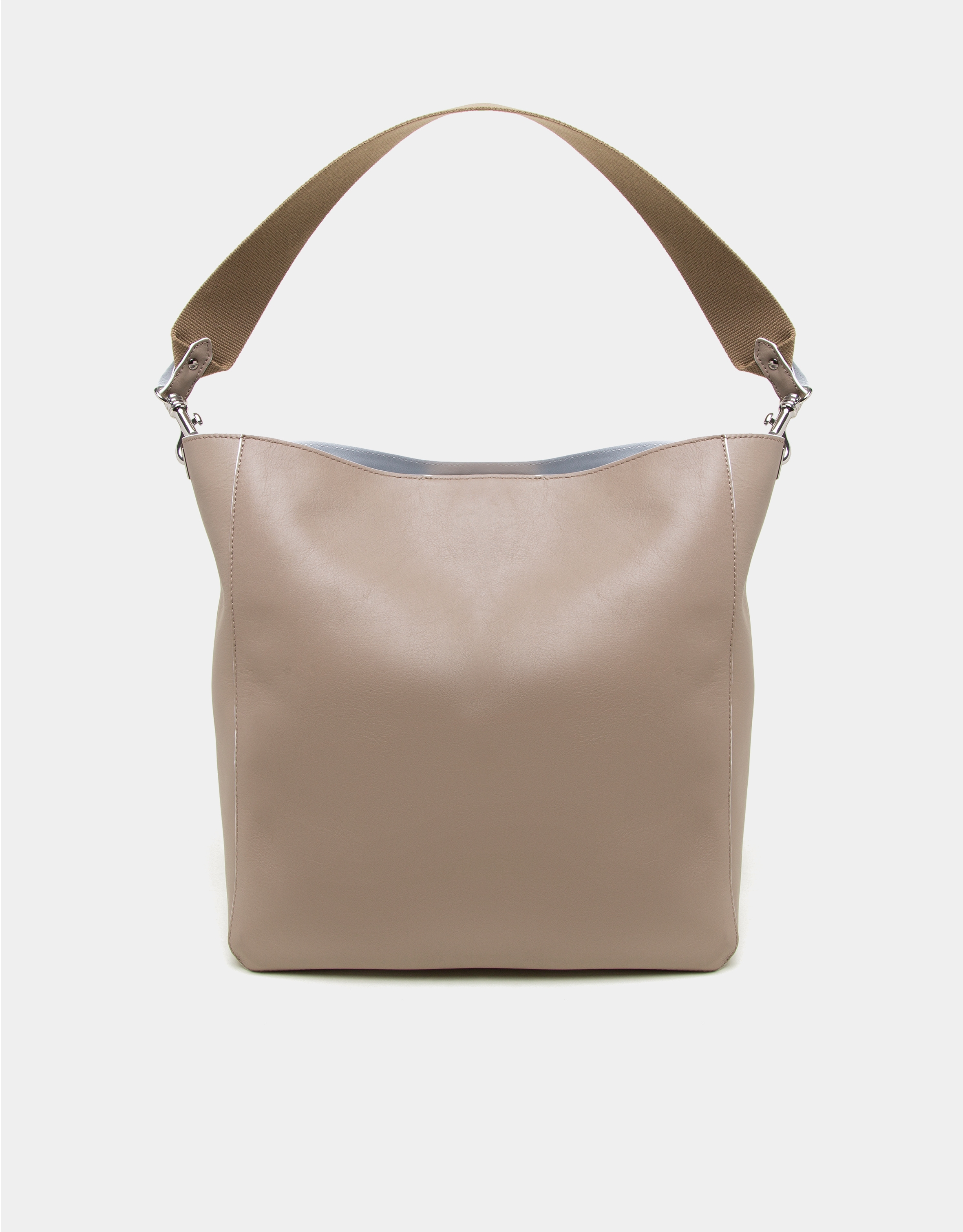 Camel leather Montparnasse shopping bag