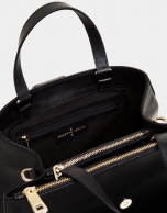 Black napa Paris tote bag