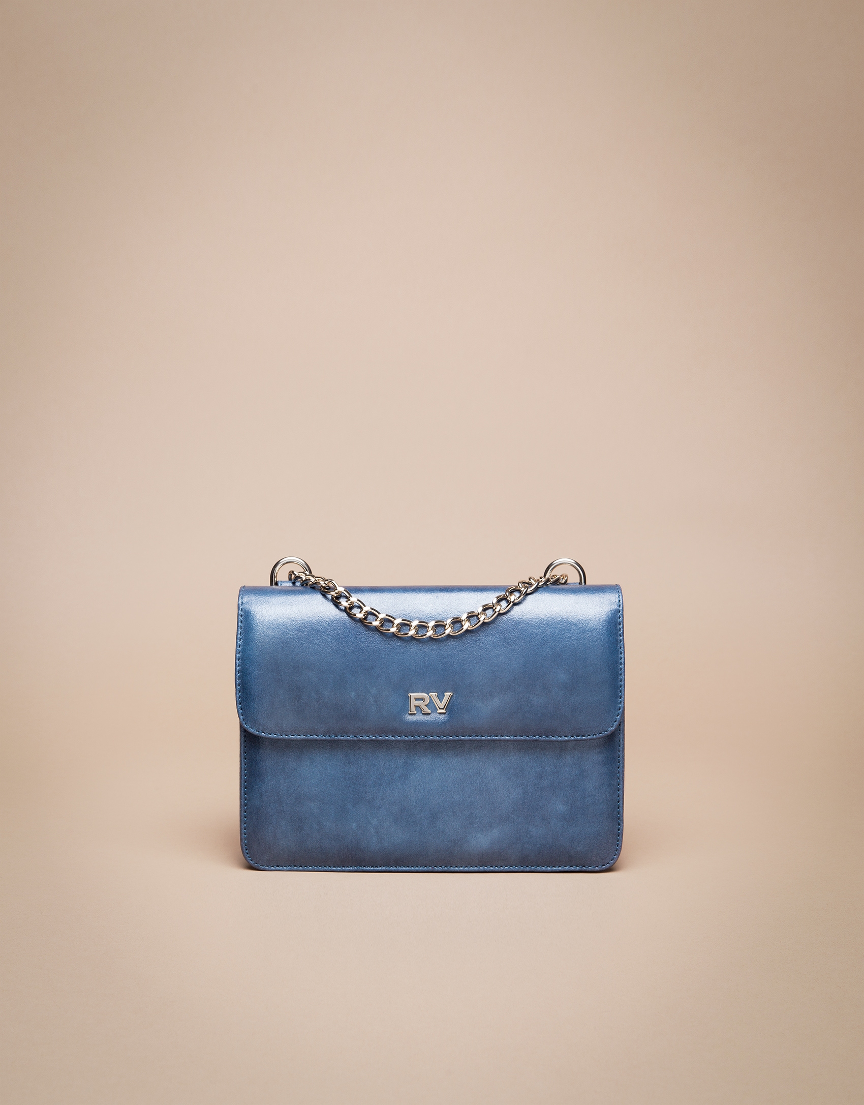 Mini blue Pompidou shoulder bag