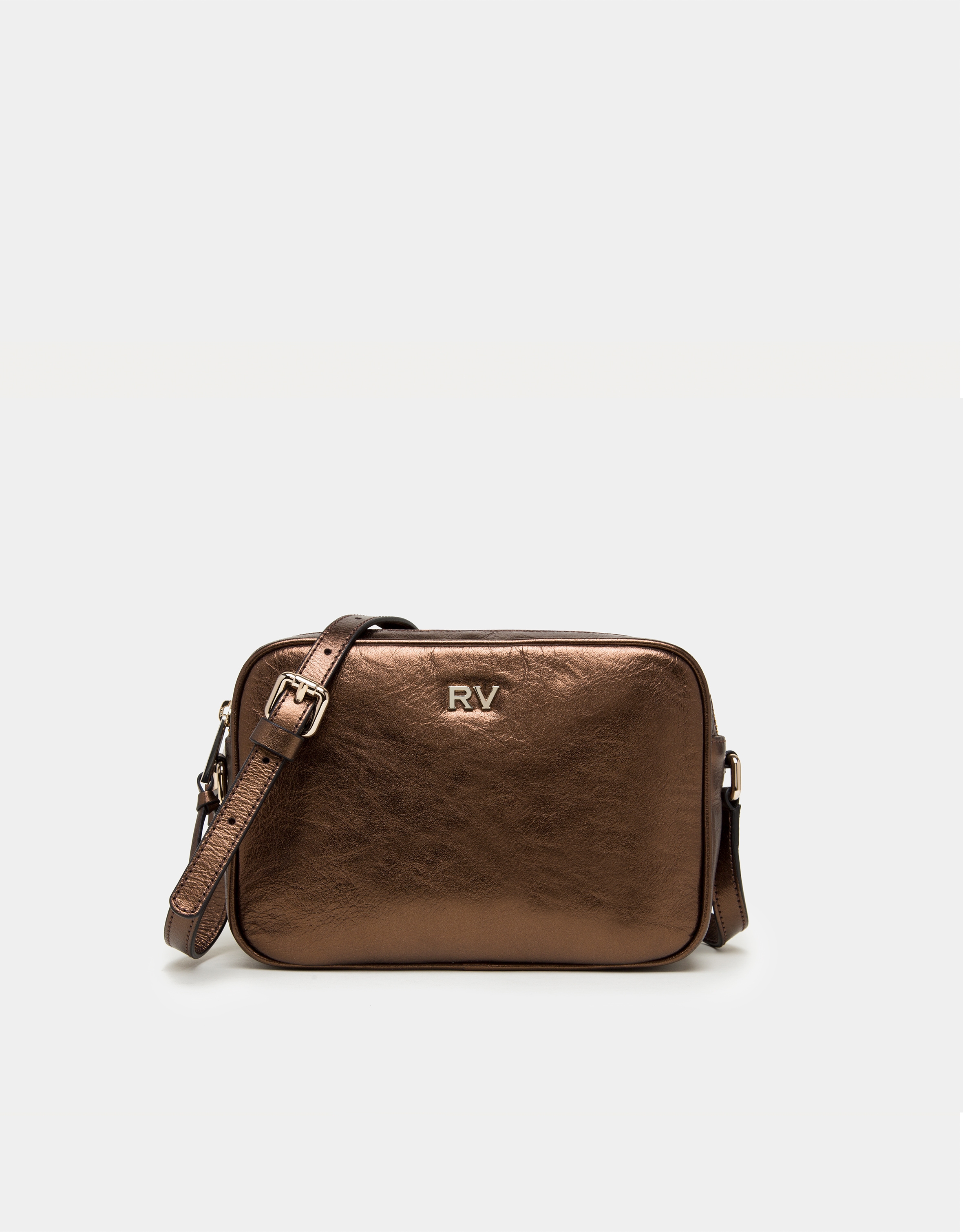 Bolso Taylor piel laminado cobre