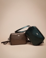 Bolso Taylor piel laminado verde