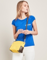 Bolso bandolera nylon amarillo