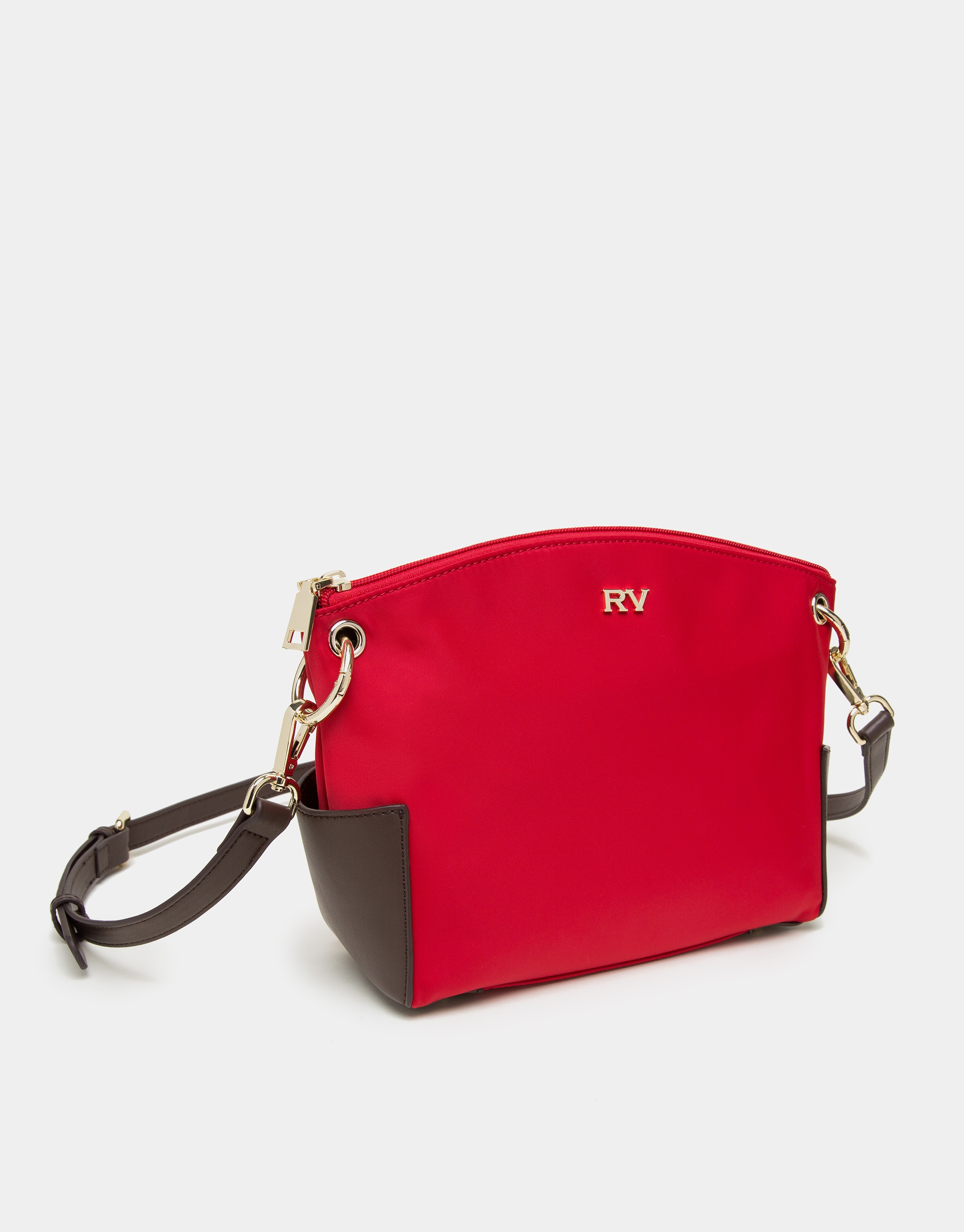 red nylon purse