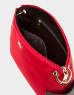 Bolso bandolera nylon rojo