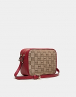 Bolso bandolera Taylor lona rojo