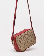 Red canvas Taylor shoulder bag