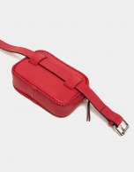 Bolso cinturón rojo