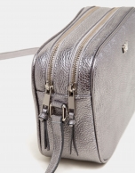 Silver leather Taylor shoulder bag