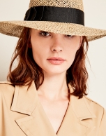 Beige Fedora hat