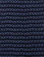 Navy blue knit tie