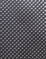 Black silk tie with silver jacquard squares