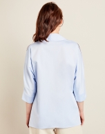 Camisa oversize celeste