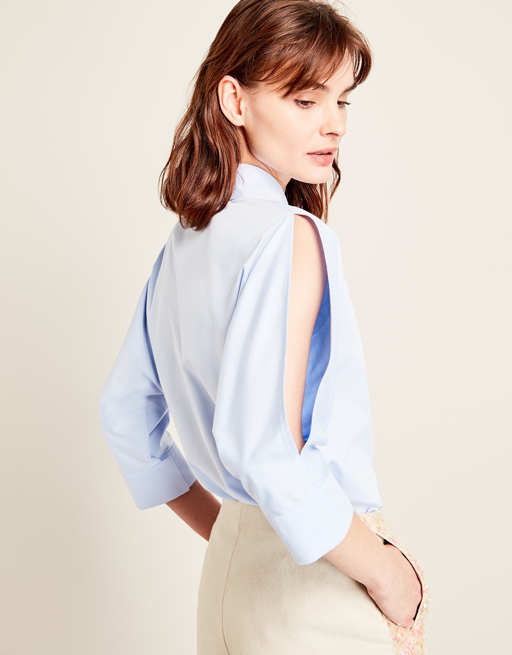 Light blue oversized shirt