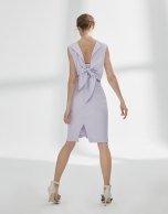 Mauve dress with bow in back