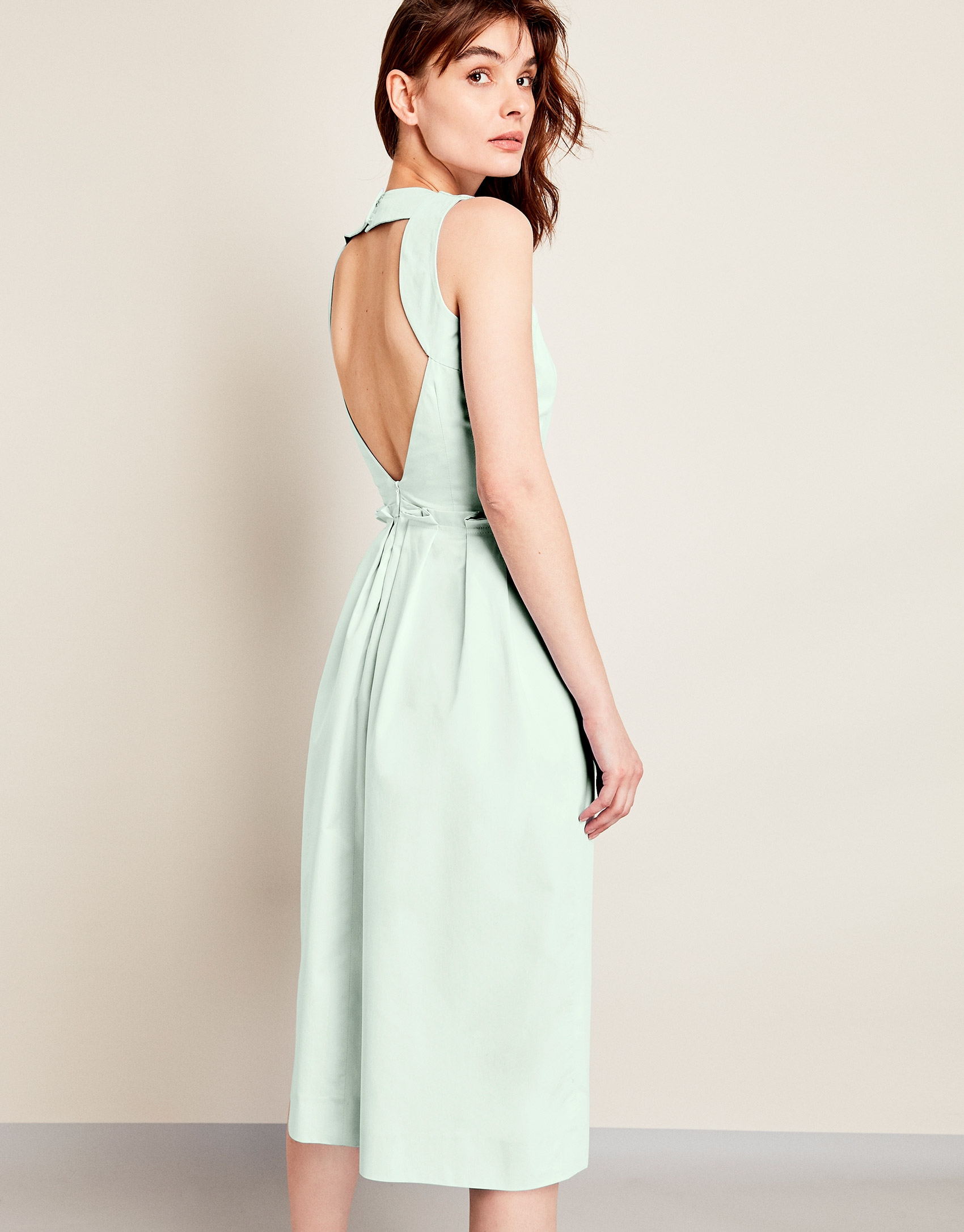 Vestido tirante Halter verde