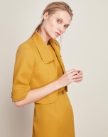 Yellow bolero jacket