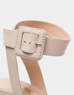 Ivory leather Vague sandals