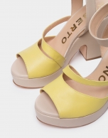 Ivory leather Vague sandals