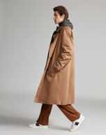 Beige classic raincoat