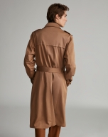 Beige classic raincoat