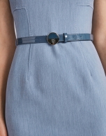 Light blue sleeveless dress