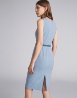 Light blue sleeveless dress