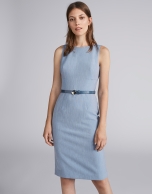 Light blue sleeveless dress