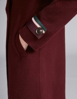 Burgundy sailor coat