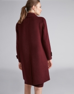 Burgundy sailor coat