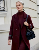 Burgundy sailor coat